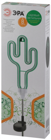 Садовый неоновый светильник Кактус на солнечной батарее -31 (228544)