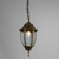 Уличный подвесной светильник с лампочкой Arte lamp A3151SO-1BN+Lamps