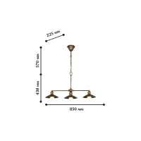 Светильник подвесной с лампочками, комплект от Lustrof. № 11460-617810