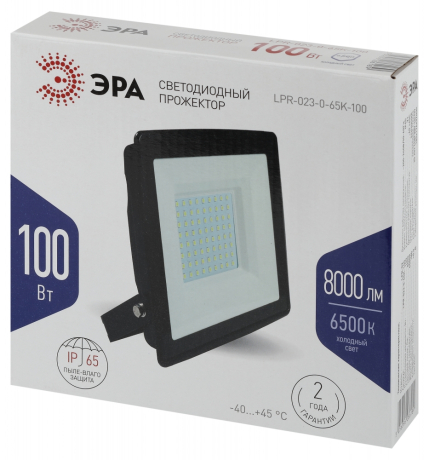 Прожектор светодиодный уличный Эра -0-65K-100 (318870)