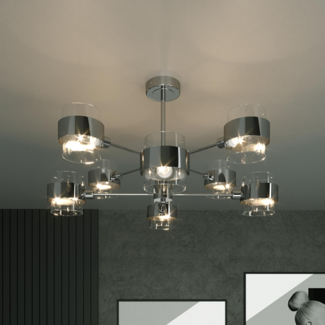 Люстра на штанге Eurosvet Arcada 70127/8 хром 