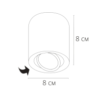 Накладной светильник Arte Lamp Beid A1513PL-1WH