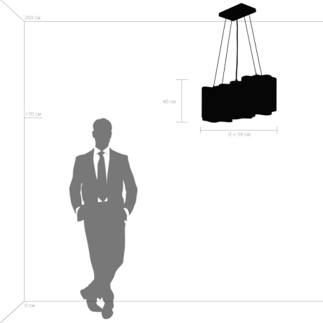 Подвесной светильник Lightstar с поддержкой Маруся Nubi 802130 