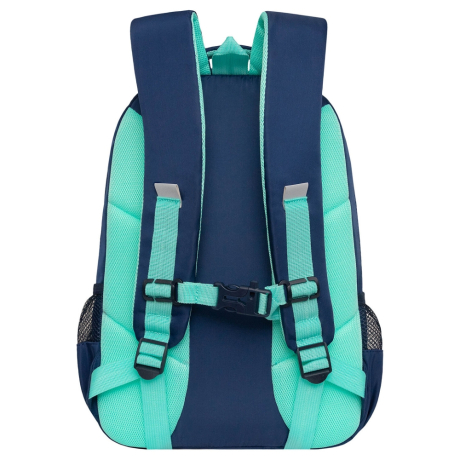 Нарушена упаковка!  <796753> Рюкзак GRIZZLY школьный, анатомическая спинка, 2 отделения, для девочек, "AZURE", 40х25х13 см, RG-564-4/1 (274197)