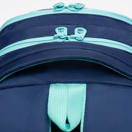 Нарушена упаковка!  <796753> Рюкзак GRIZZLY школьный, анатомическая спинка, 2 отделения, для девочек, "AZURE", 40х25х13 см, RG-564-4/1 (274197)