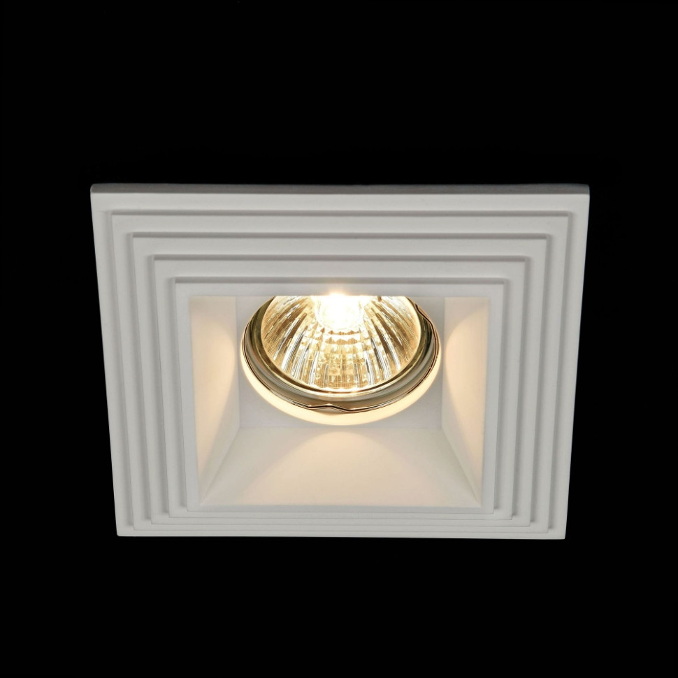 DL005-1-01-W Встраиваемый светильник Maytoni Gyps, цвет белый - фото 1