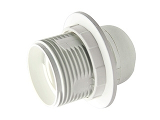 Volsten 190328 (патрон резьбовой, пластиковый с кольцом под лампу E27/220V/4A)