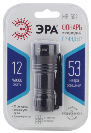 Ручной светодиодный фонарь ЭРА от батареек 76 лм MB-502 163853