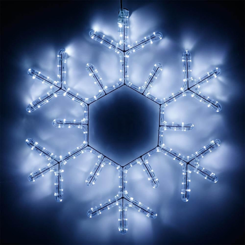Светодиодная фигура Снежинка холодный свет Ardecoled ARD-Snowflake-M5-600x600-360LED White (25308) фигура ard snowflake m4 750x750 324led white 230v 18w ardecoled ip65
