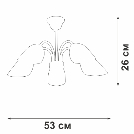 НЕ ПУБЛИКОВАТЬ!!! ЗАПРЕЩЕНЫ ПРОДАЖИ! Люстра на штанге Vitaluce V3336-0/5P 