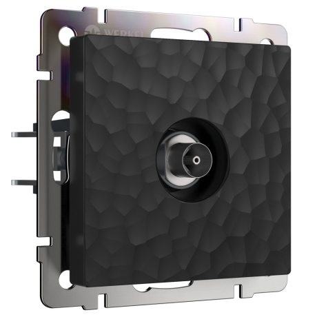 ТВ-розетка оконечная (черный) Hammer Werkel 280596