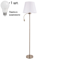 Торшер с лампочкой Arte Lamp Elba A2581PN-2AB+Lamps