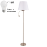Торшер с лампочкой Arte Lamp Elba A2581PN-2AB+Lamps 