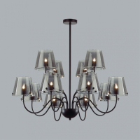 Люстра на штанге Lumion Smoky Moderni 6570/12C