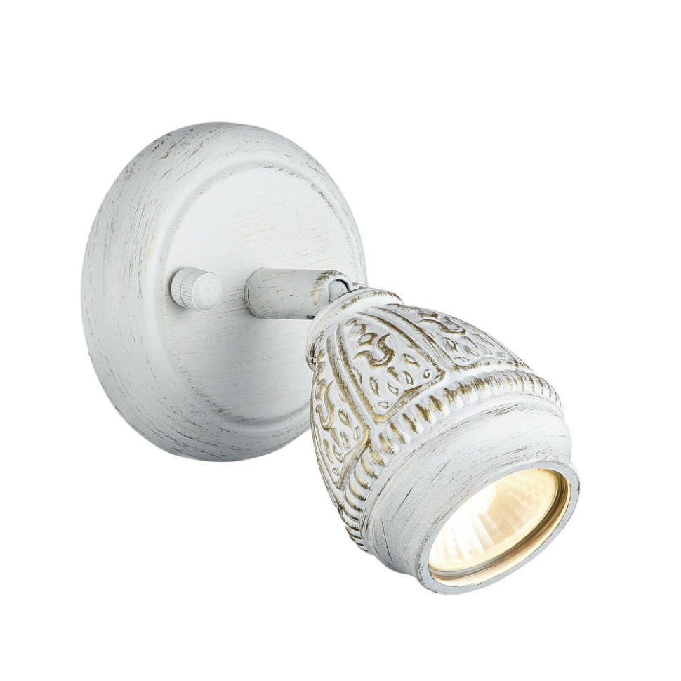 Светильник спот со светодиодными лампами, комплект от Lustrof. №33866-618283, цвет белый с золотой патиной - фото 1