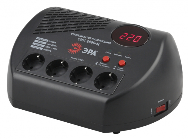 Стабилизатор напряжения ЭРА СНК-2000-Ц 169585