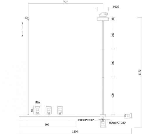 Люстры Kink Light Рия 07618-120,36 (22138) 