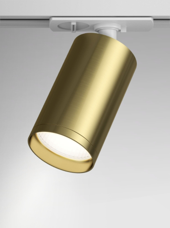 Однофазный светильник для трека Focus S Maytoni TR020-1-GU10-WBS (TR020-01W+TRA020-01BS)