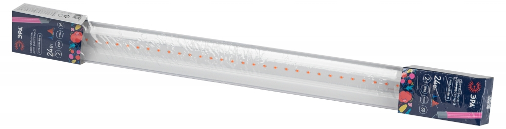 Светильник для растений, фитолампа светодиодная линейная ЭРА FITO-24W-RB-N красно-синего спектра 24 Вт Б0061425 