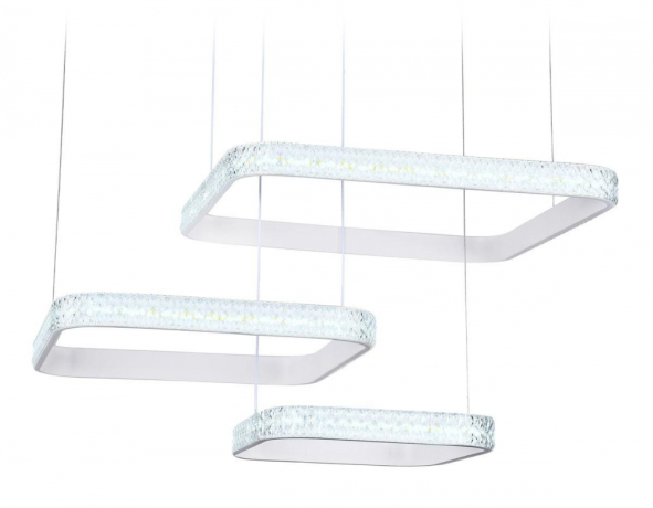 Подвесная светодиодная диммируемая люстра с пультом ДУ Ambrella light FA6165 WH 