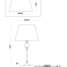 Настольная лампа декоративная Freya Rosemary FR5190TL-01BS 