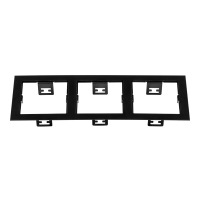 Нарушена упаковка.  <83870>  Рамка для трех встраиваемых светильников Lightstar Triple Quadro серии Domino  214537