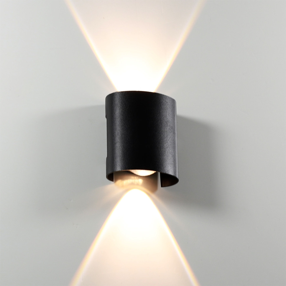 Фасадный светильник Arte lamp BOSTO A3122AL-2BK, цвет черный - фото 2
