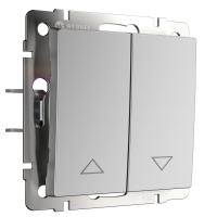 Выключатель жалюзи (серебряный) Werkel W1124506