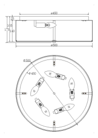 Накладной светильник Maytoni Ripple MOD096CL-05CH