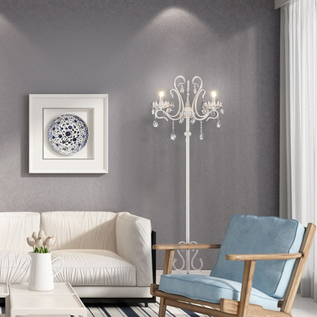 Торшер Eurosvet Etna 12205/3F белый Strotskis 