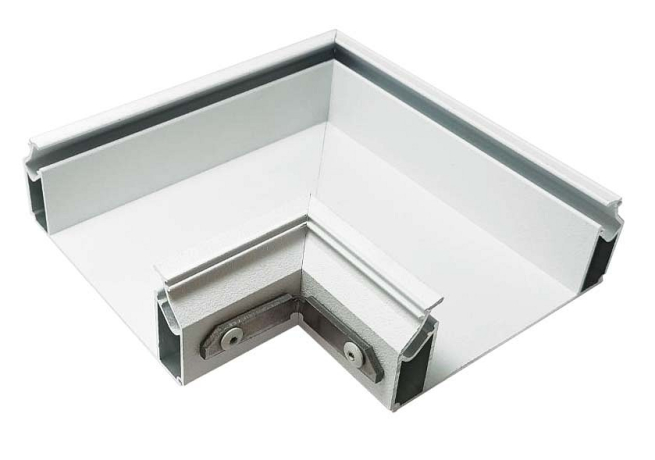 Соединитель угловой L-образный встраиваемый Denkirs Flod DK5851-WH 