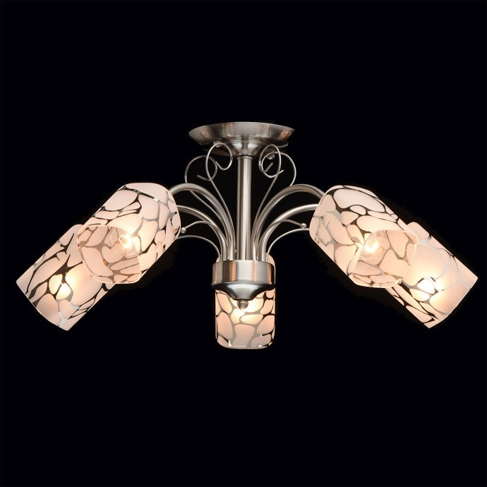 Потолочная люстра со светодиодными лампочками E14, комплект от Lustrof. №17897-66756, цвет хром - фото 3