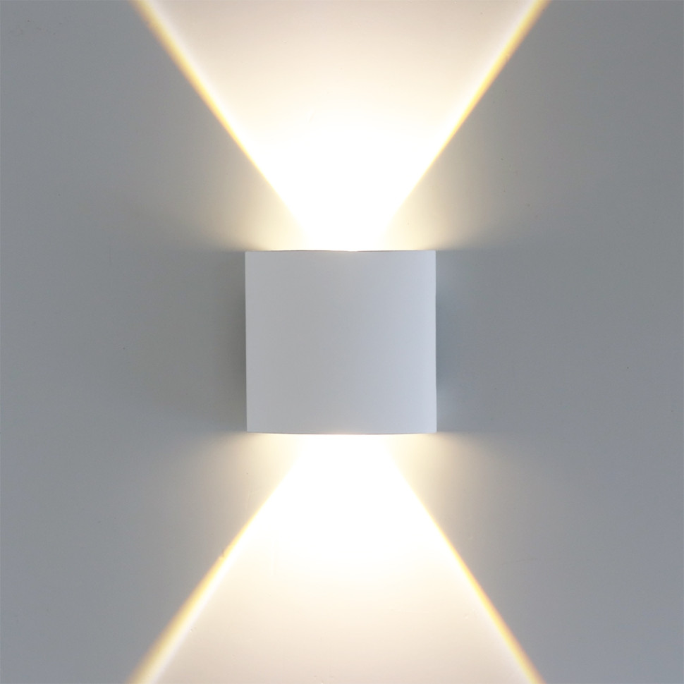 Фасадный светильник Arte lamp Bosto A3122AL-2WH, цвет белый - фото 3