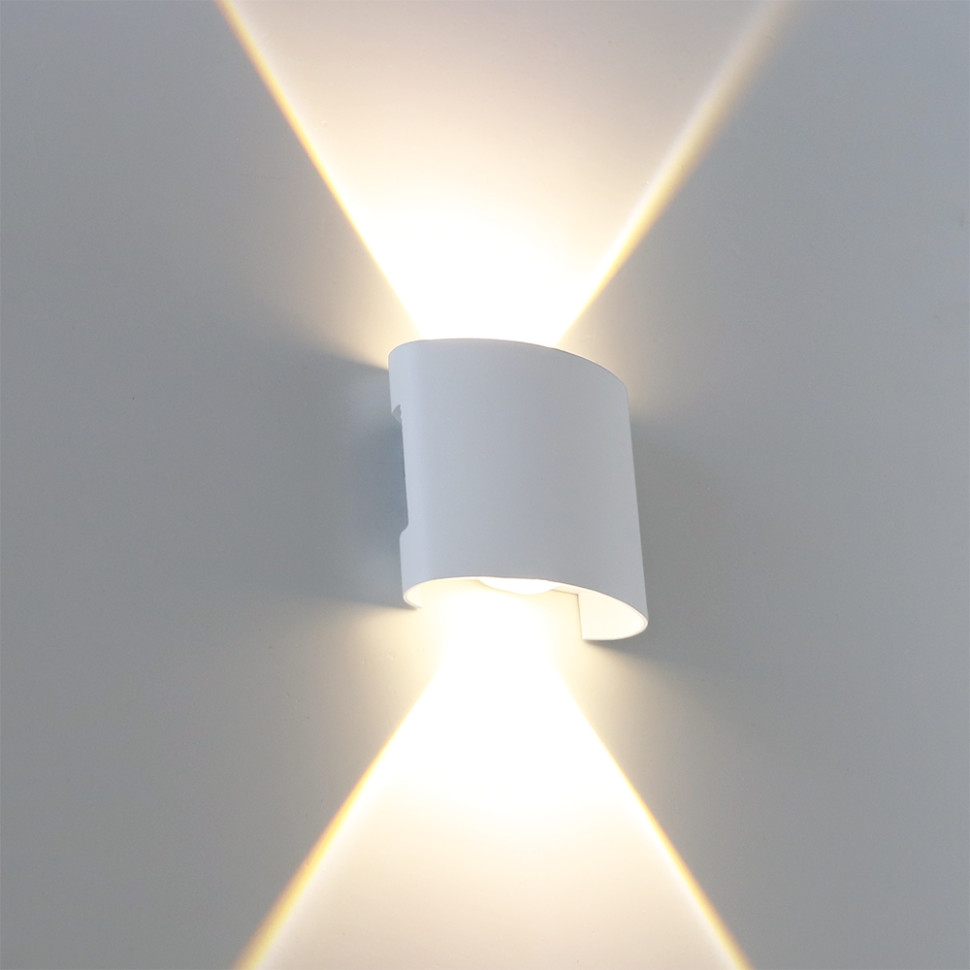 Фасадный светильник Arte lamp Bosto A3122AL-2WH, цвет белый - фото 4
