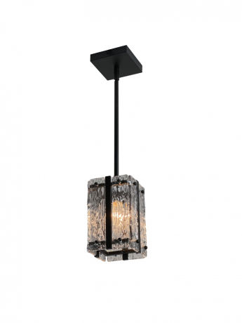 Светильник подвесной с лампочкой iLamp P4688-1 MBK+Lamps 
