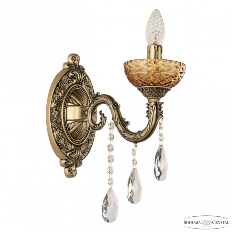 Бра Bohemia Ivele Crystal AL7901 AL7901B10/1/175 B AGB P Amber/M-1F 
