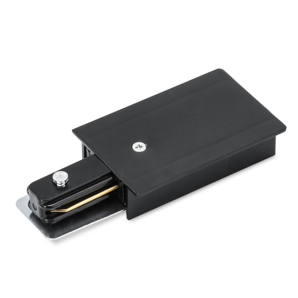 Коннектор для однофазного шинопровода Track Accessories Arte Lamp A160106, цвет черный - фото 1