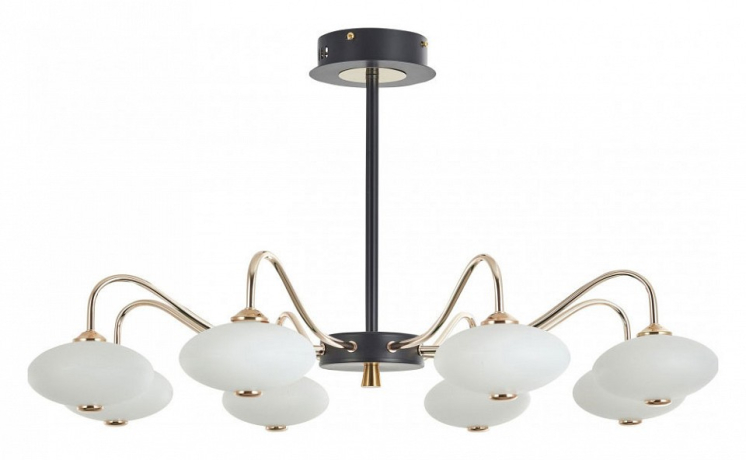 Люстра на штанге Arte Milano Neapolis-73908 273908/8 BK/GD