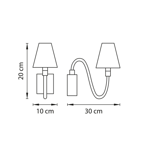 760616 Настенное бра Light Star BIANCA 