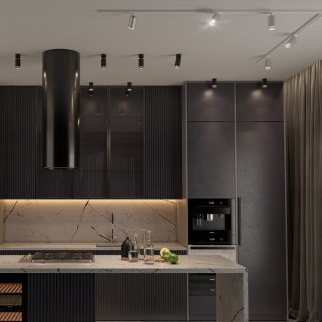 Однофазный светильник для шинопровода со светодиодной лампочкой GU10, комплект от Lustrof. №369550-647311 