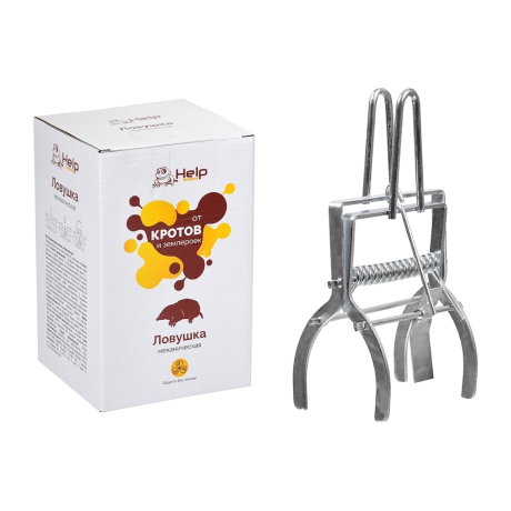 Нарушена упаковка. <295561> HELP Ловушка для КРОТОВ механическая, 10x12x20 см /24 80269