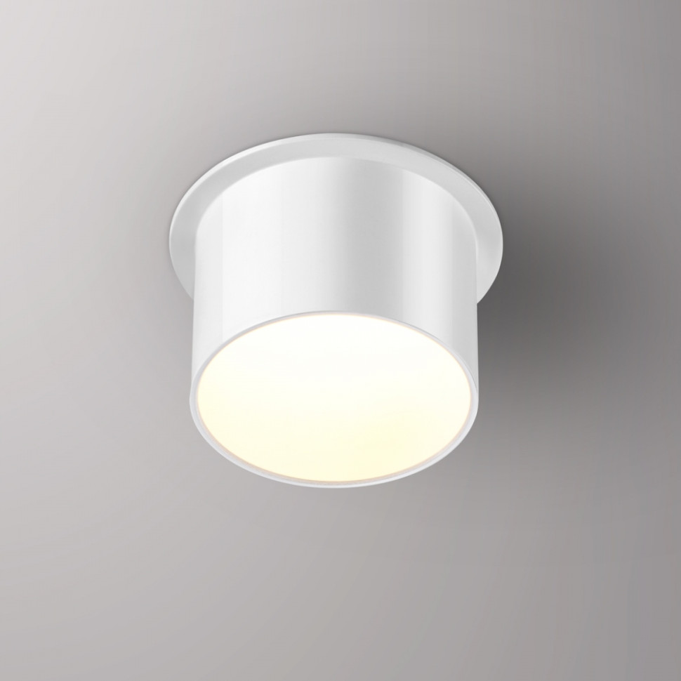Точечный светильник со светодиодной лампочкой GU10, комплект от Lustrof. №384119-647391, цвет белый - фото 2