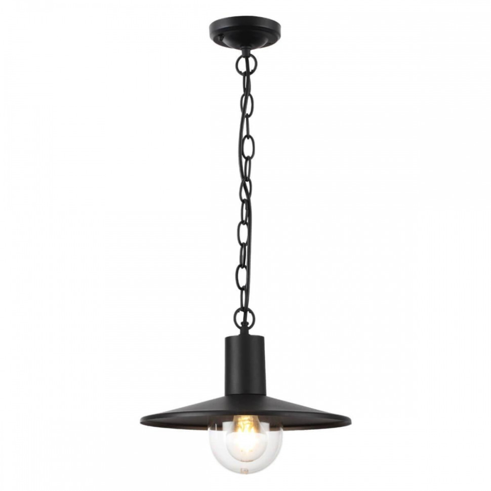 Подвесной уличный светильник со светодиодной лампочкой E27, комплект от Lustrof. №258680-627539, цвет черный - фото 1