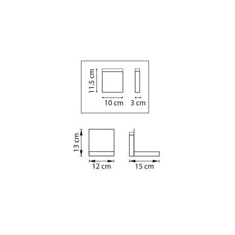 Настенный светильник с USB-порт Muro Lightstar 808517 