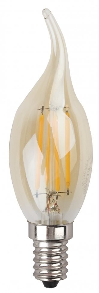 Филаментная светодиодная лампа Е14 5W 2700К (теплый) Эра F-LED BXS-5W-827-E14 gold (Б0027940) - фото 3