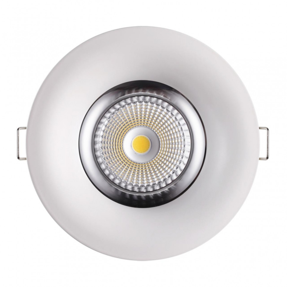 358025 Встраиваемый светодиодный светильник Novotech Glok, цвет белый - фото 2