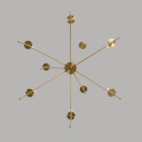 Люстра на штанге Eurosvet Anders 60142/9 латунь 