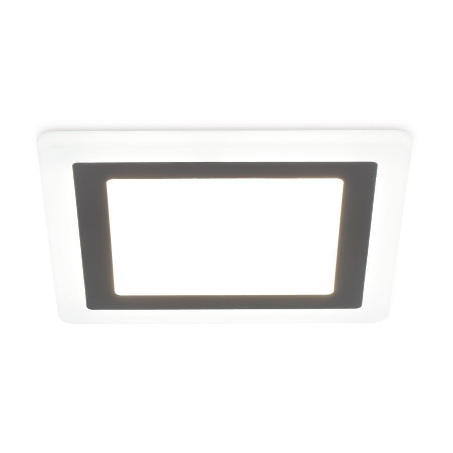 Встраиваемая светодиодная панель с подсветкой Ambrella light Downlight DCR390, цвет белый - фото 1