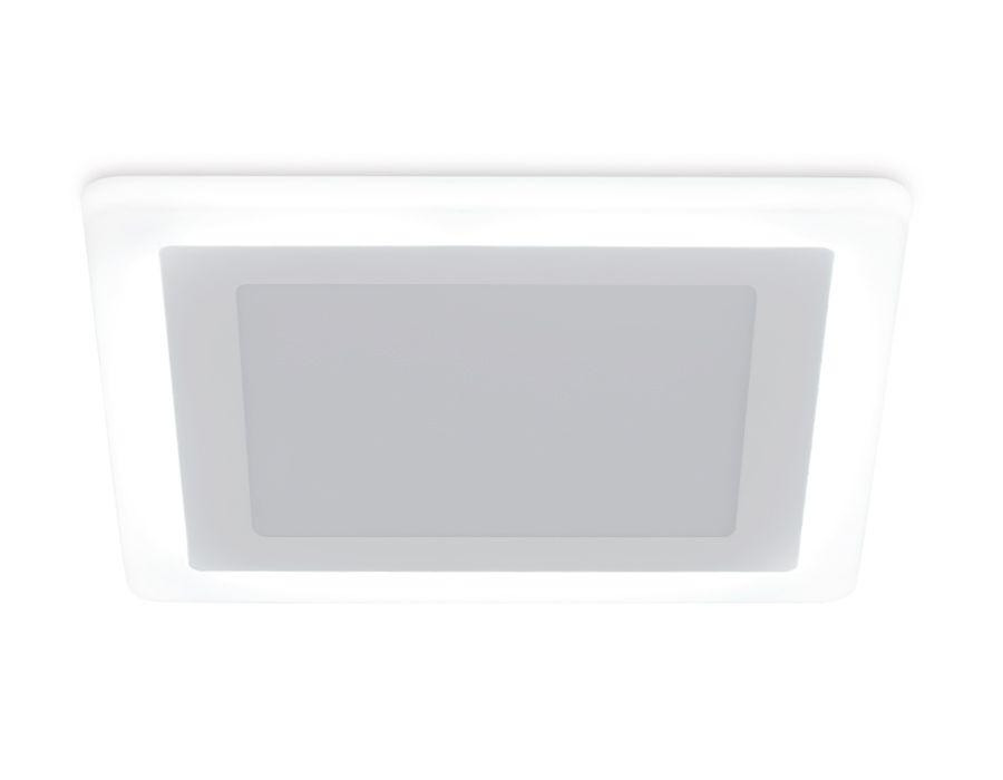 Встраиваемая светодиодная панель с подсветкой Ambrella light Downlight DCR390, цвет белый - фото 3