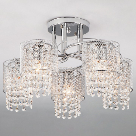 Люстра на штанге Eurosvet Bonnie 30137/5 хром 